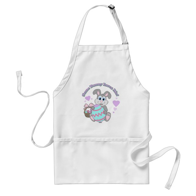 Some Bunny Loves Me! Easter Bunny Standard Apron (Front)