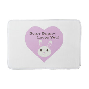 Some Bunny Loves You Bath Mat