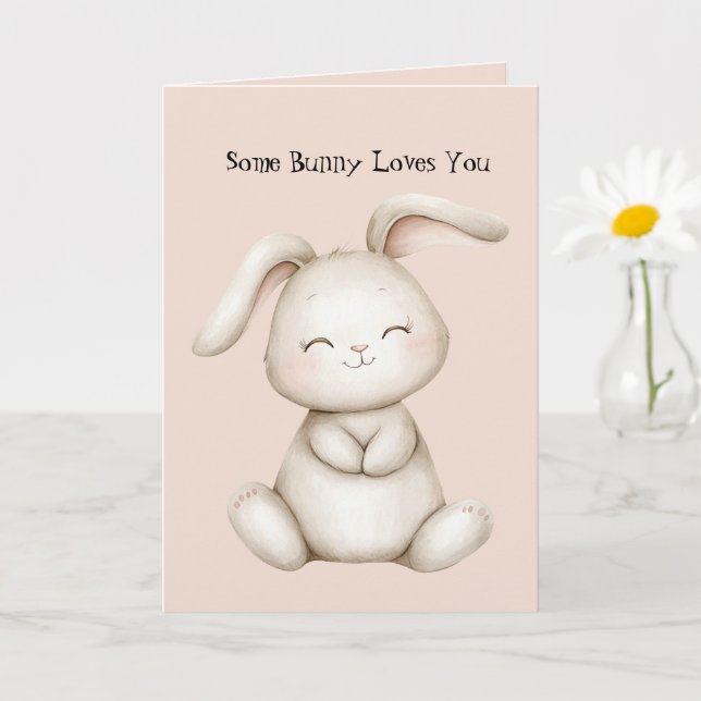 Some Bunny Loves You Card (Small Plant)