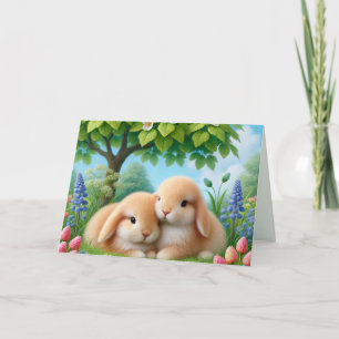 Some Bunny Loves You Cute Holiday Card