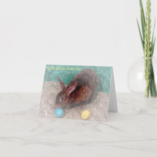 Some Bunny Loves You Easter Card (Front)