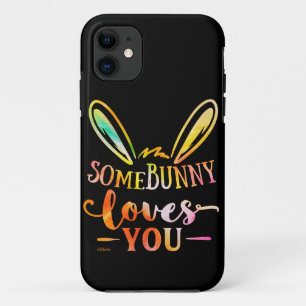 SOME BUNNY LOVES YOU funny easter holiday gift     Case-Mate iPhone Case