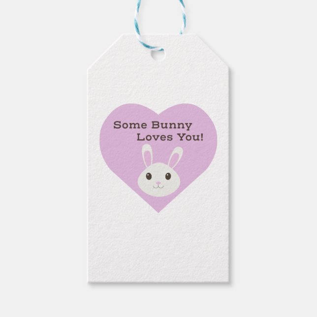 Some Bunny Loves You Gift Tags (Front)