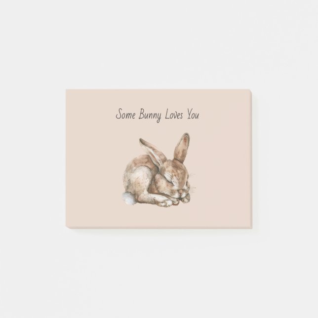 Some Bunny Loves You Post-it Notes (Front)