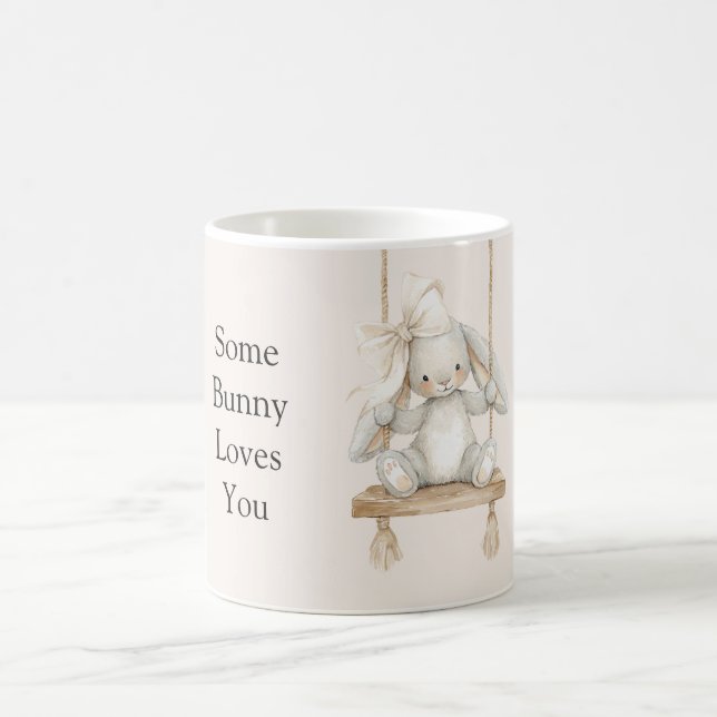 Some Bunny Loves You Swing Coffee Mug (Center)