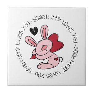 Some Bunny Loves You Tile