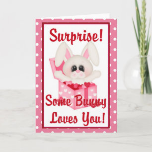 Some Bunny Loves You Valentine Greeting Card 4