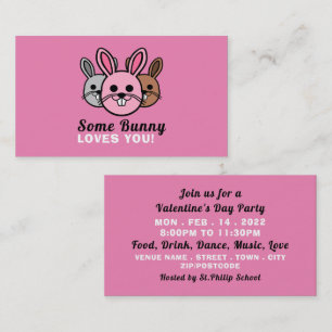 Some Bunny Loves You, Valentine's Day Party Invite