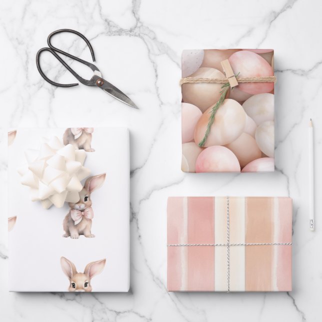 Some Bunny Loves You   Wrapping Paper Sheet (Front)