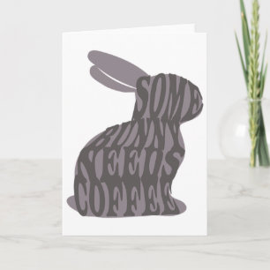 Some Bunny Needs Coffee Easter Bunny Coffee Lover Card