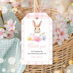 Some Bunny Pastel Spring Pink Bunny Birthday Favou Gift Tags