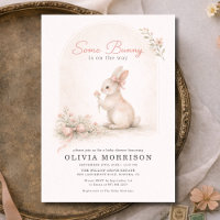 Some Bunny Pink Coquette Bow Baby Shower