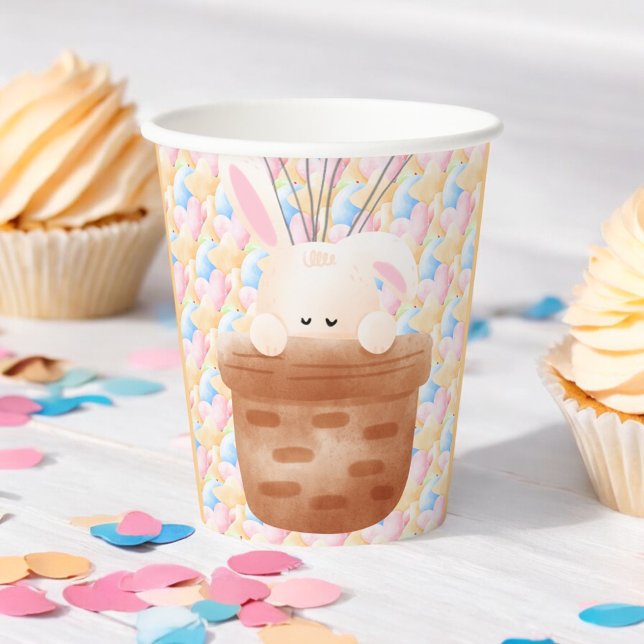 Some Bunny Rainbow Balloon Bunch Baby Shower  Paper Cups (Creator Uploaded)