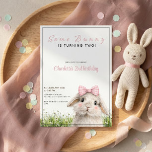 Some Bunny Second Birthday  Invitation