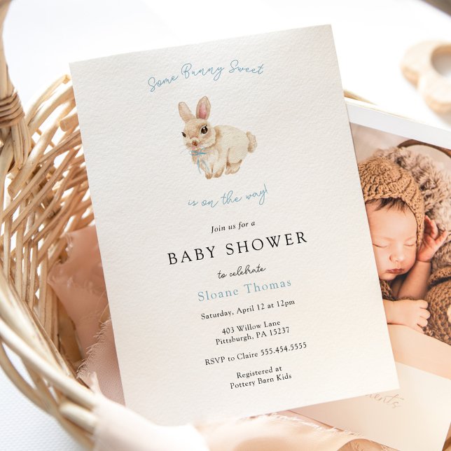 Some Bunny Sweet Baby Shower Invitation (Creator Uploaded)