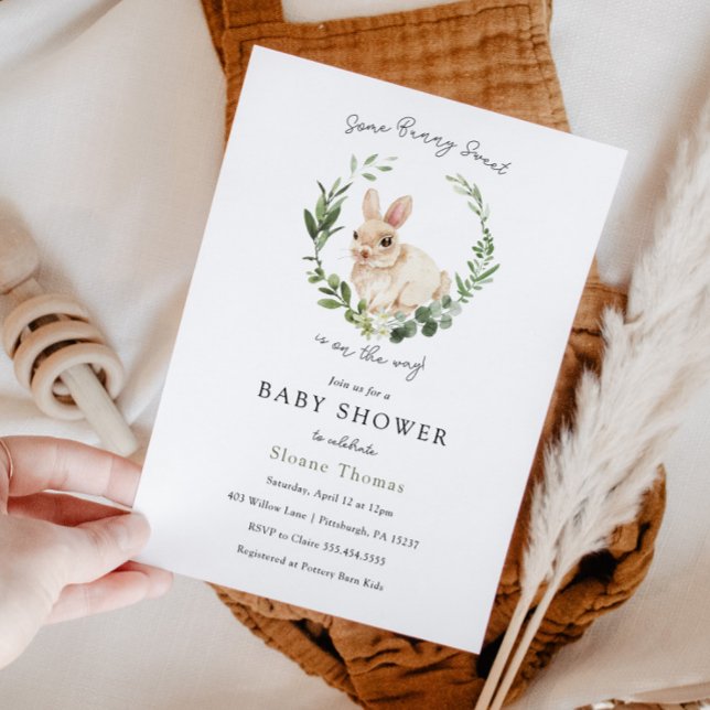 Some Bunny Sweet Baby Shower Invitation (Creator Uploaded)