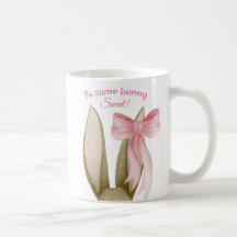 Some Bunny Sweet Cute Pink  with Bunny Ears Easter