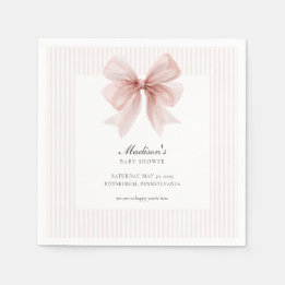 Some Bunny Sweet Pink Baby Shower  Napkin