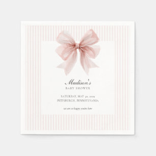 Some Bunny Sweet Pink Baby Shower  Napkin
