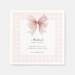 Some Bunny Sweet Pink Baby Shower  Napkin