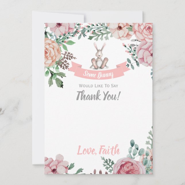 Some Bunny Thank You Card (Front)