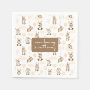 Some Bunny's on the Way Gender Neutral Baby Shower Napkin