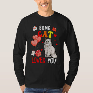 Some Cat Loving You Valentine's Day Animal T-Shirt