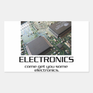 Some Electronics. Rectangular Sticker