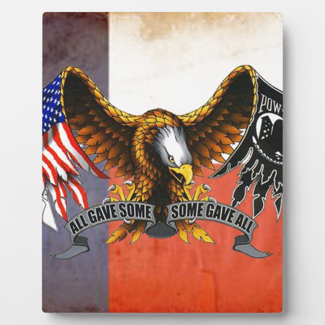 Some Gave It All Plaque (Front)