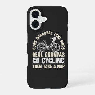 Some Grandpas Go Cycling Funny Cycle iPhone 16 Case