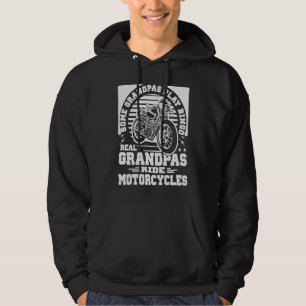 Some Grandpas Play Bingo Real Grandpas Ride Motorc Hoodie