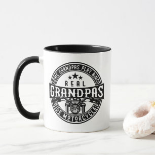 Some Grandpas Play Bingo Real Grandpas Ride Motorc Mug