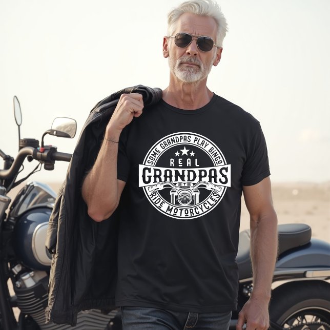 Some Grandpas Play Bingo Real Grandpas Ride Motorc T-Shirt (Creator Uploaded)