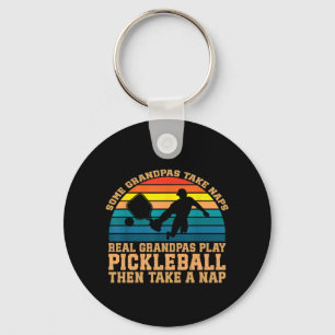 Some Grandpas Take Naps Real Grandpas Play Key Ring