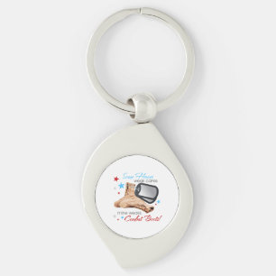 Some Heroes Wear Capes, Mine Wears Combat Boots Key Ring