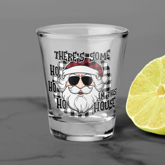 Some Hos in This House | Punny Santa Sublimation Shot Glass (Creator Uploaded)