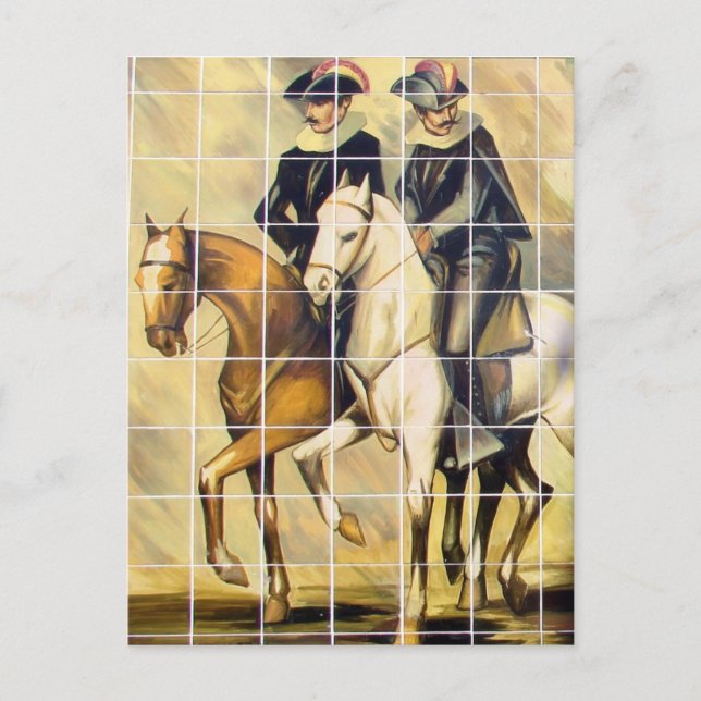 Some Kansas City Plaza Tiles With Horses Postcard (Front)