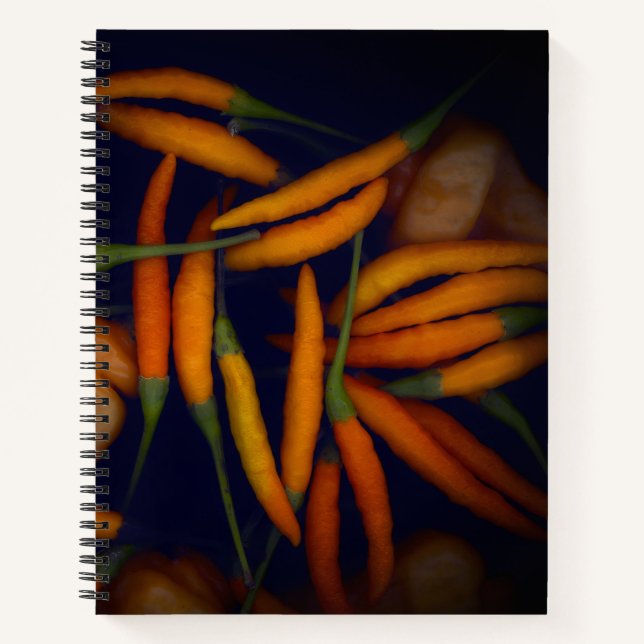 Some Like It Hot Orange Pepper Notebook (Front)