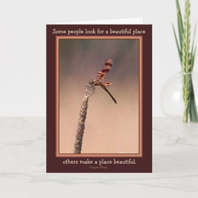 Some look for a pretty place-others make it pretty card (Front)