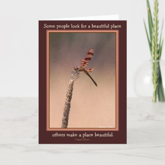 Some look for a pretty place-others make it pretty card