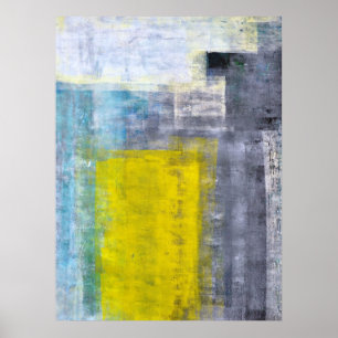 'Some Modern Squares' Abstract Art Poster