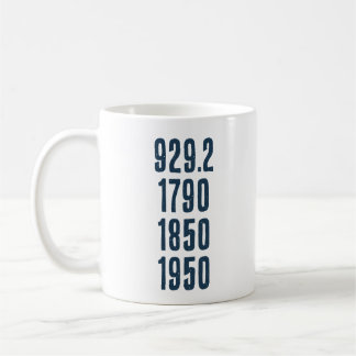 Some of my favourite numbers coffee mug