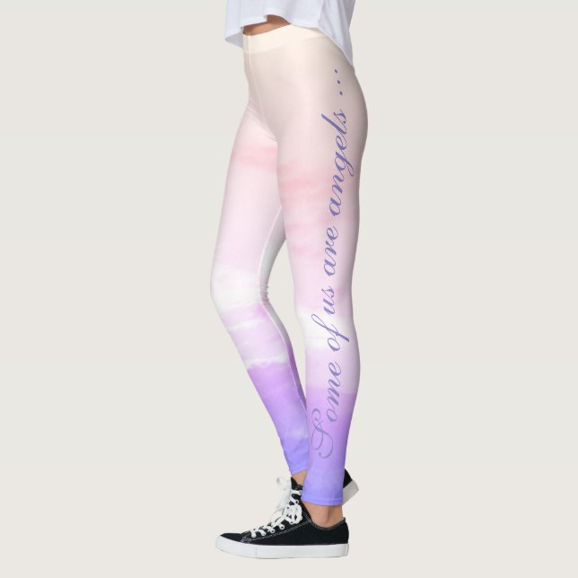 Some Of Us Are Angels In Pinks Leggings (Left)