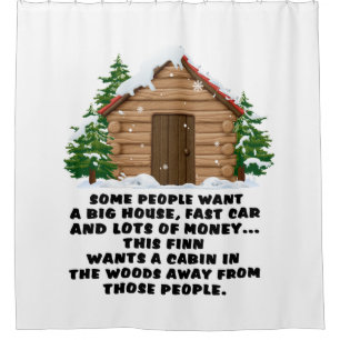 Some People Want A Big House Beautiful Christmas Shower Curtain