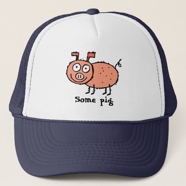 Some Pig, Charlotte's Web Trucker Hat (Front)