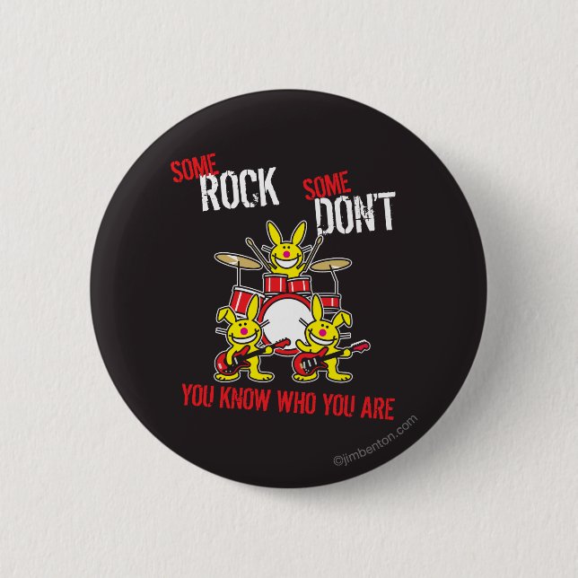 Some Rock 6 Cm Round Badge (Front)