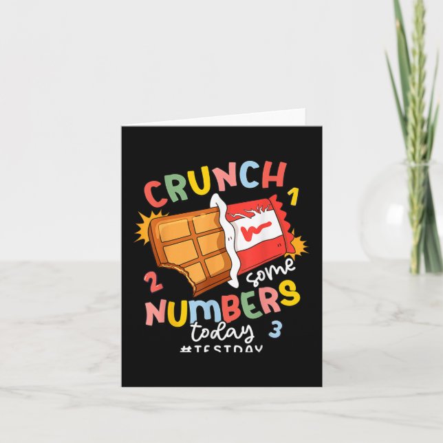 Some Rock The Number Today Teacher Test Day  Card (Front)