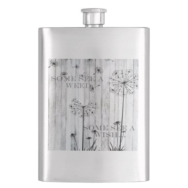 Some See A Weed Hip Flask (Front)