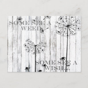 Some See A Weed Postcard