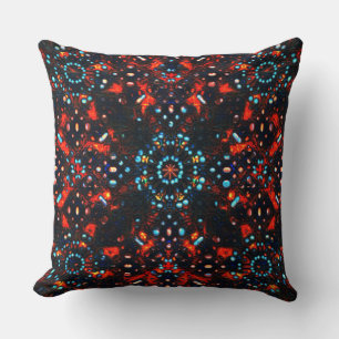 Some stones in burnt leather is what it looks like cushion